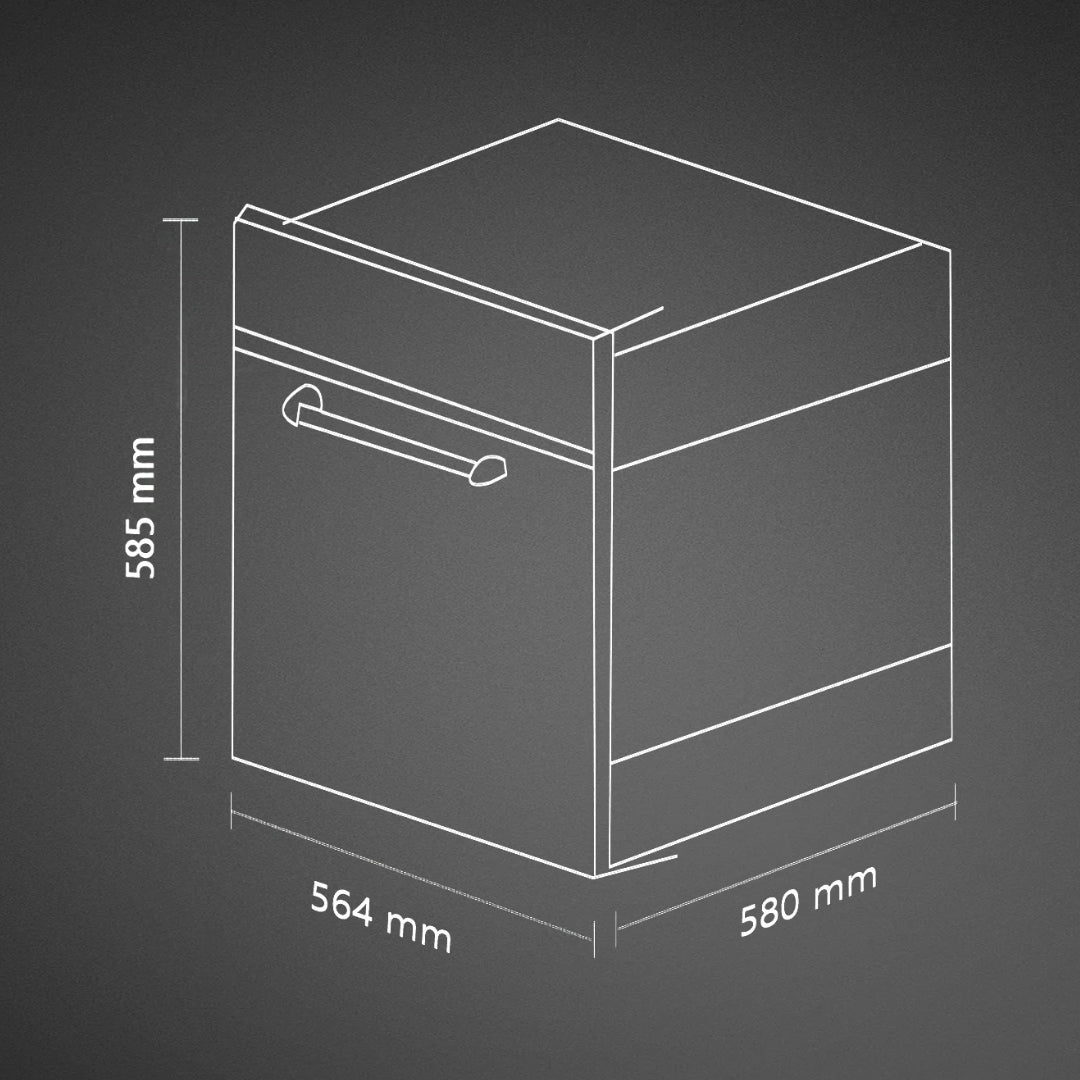 Kaff Built In Oven With Air Fryer OV 81TC BL AFR + Kaff Built-In Microwave KMW HN 6 BLK
