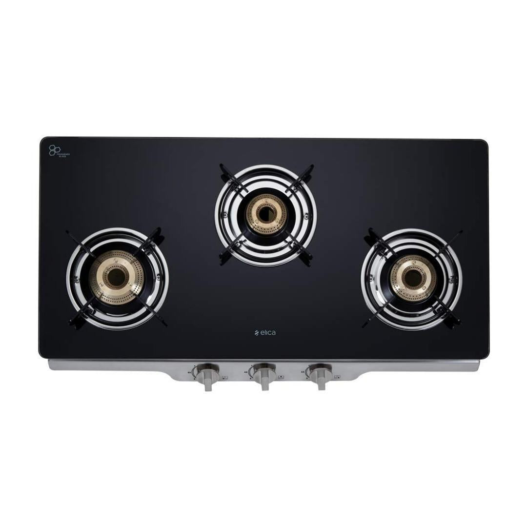 Elica 77 cm 3 Burner Cooktop DT SERIES PATIO ICT 773 SS