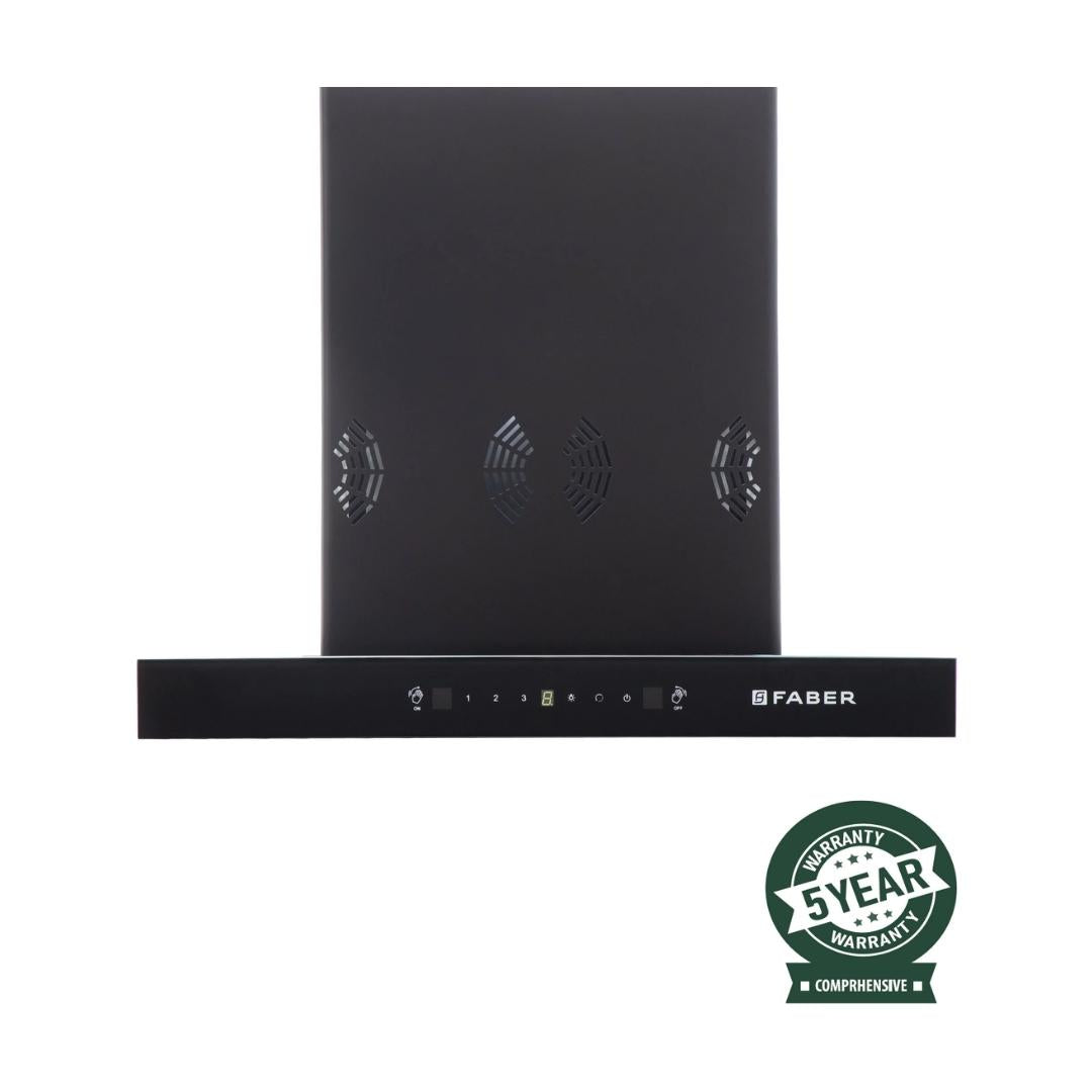 Faber 60 cm Wall Mounted Chimney SILENCIO 3D IND HC SC FL BK 60