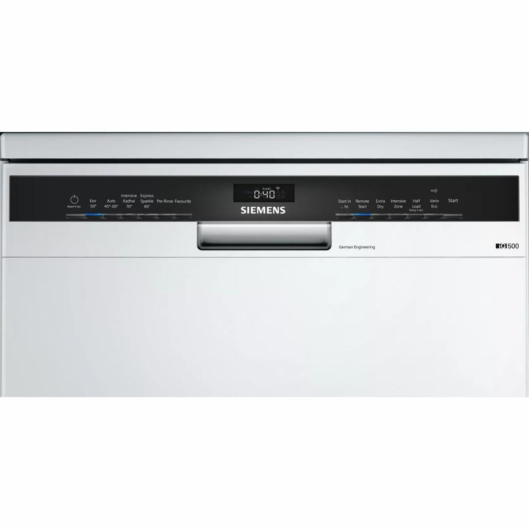 Siemens Free Standing Dishwasher iQ500 Series SN25IW00TI with 13 Place Settings