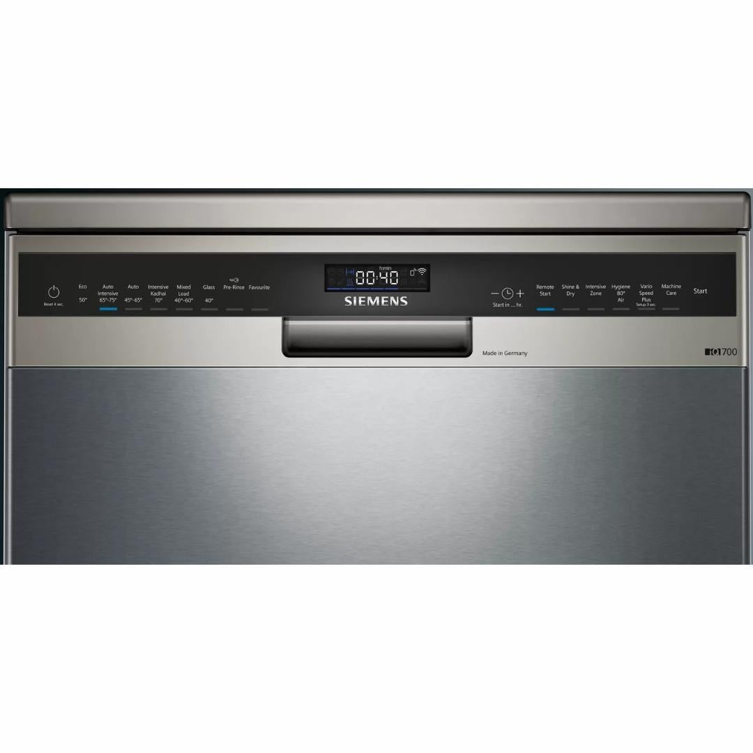 Siemens Free Standing Dishwasher iQ700 Series SN27ZI00VI with 15 Place Settings