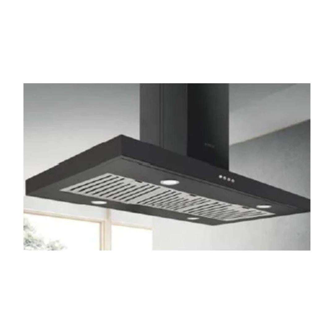 Elica 90 cm Island Chimney Decorative Series SPOT NG ISLAND ETB PLUS LTW 90 NERO PB LED