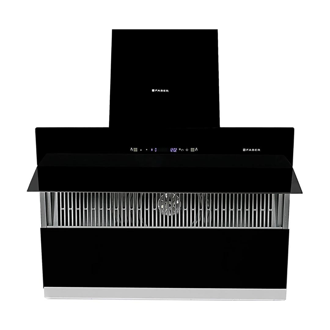 Faber 90 cm Wall Mounted Chimney STORM DIRECT DRIVE FL SC AC BK 90