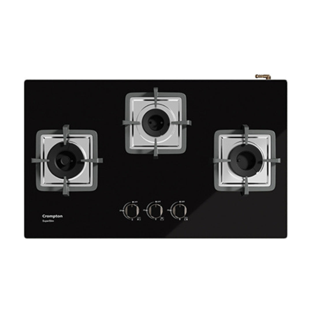Crompton 78 cm 3 Burner Cooktop Superslim TAB-SUHB783-MBL