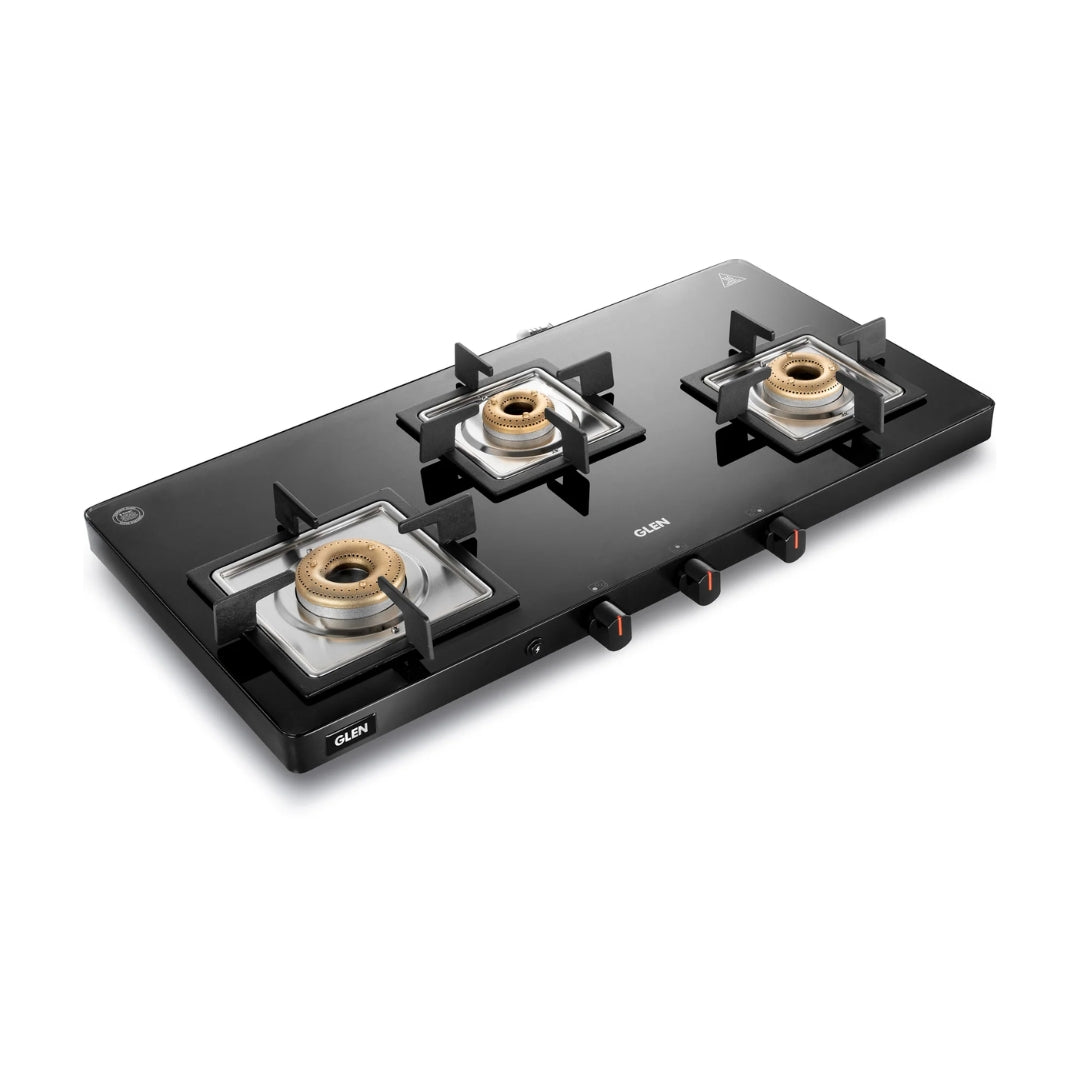 Glen 78 cm 3 Burner Cooktop Ultra Slim Series ULTRA SLIM 1035 US BL AI
