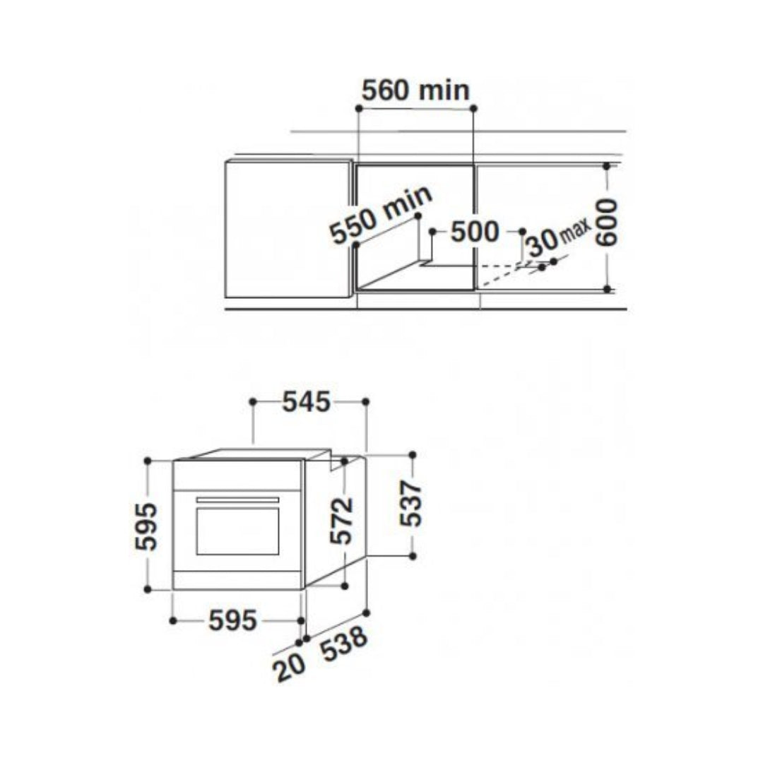 Hafele Built In Oven RIBB 70 + Hafele Built-In Microwave MARIA 28