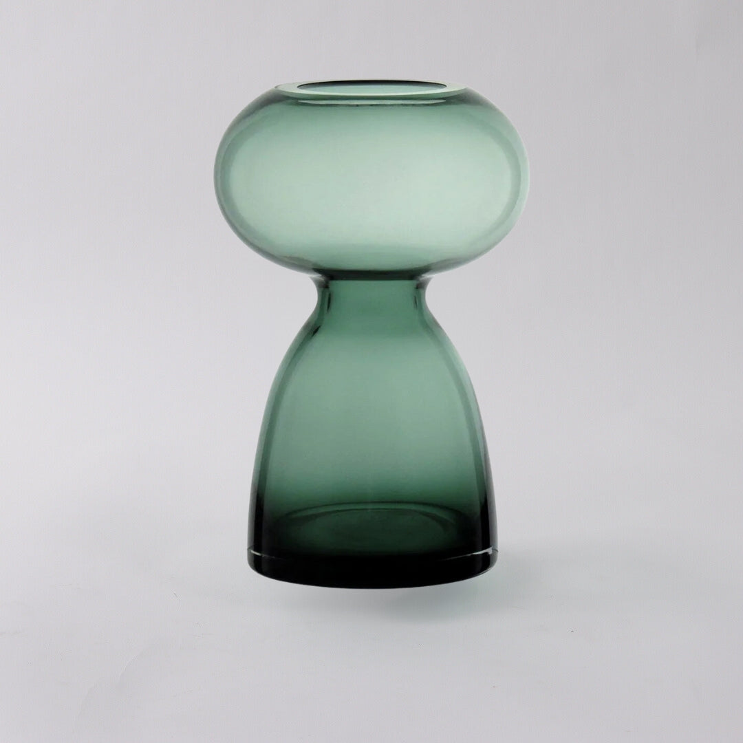 Verdant Oasis Glass Grandeur Vase