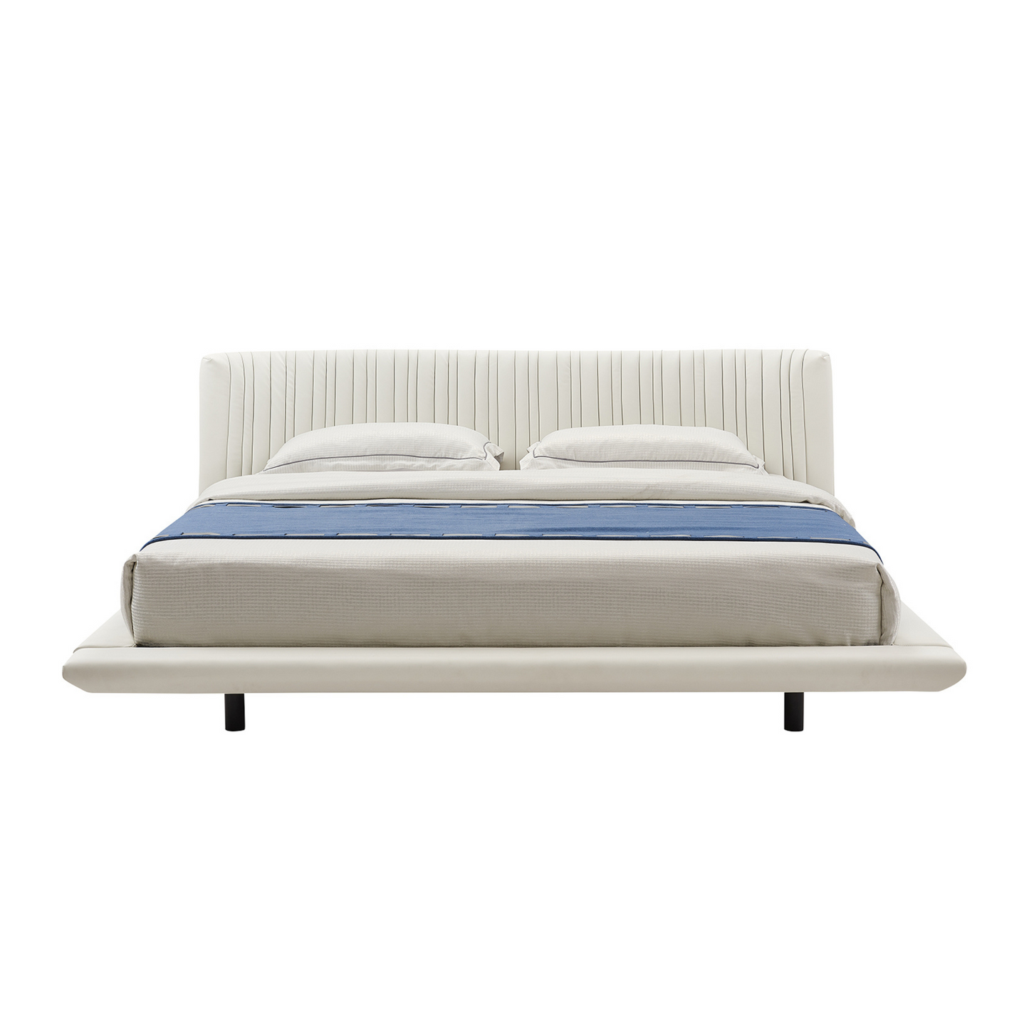 Jamie Bed - White MF Leather