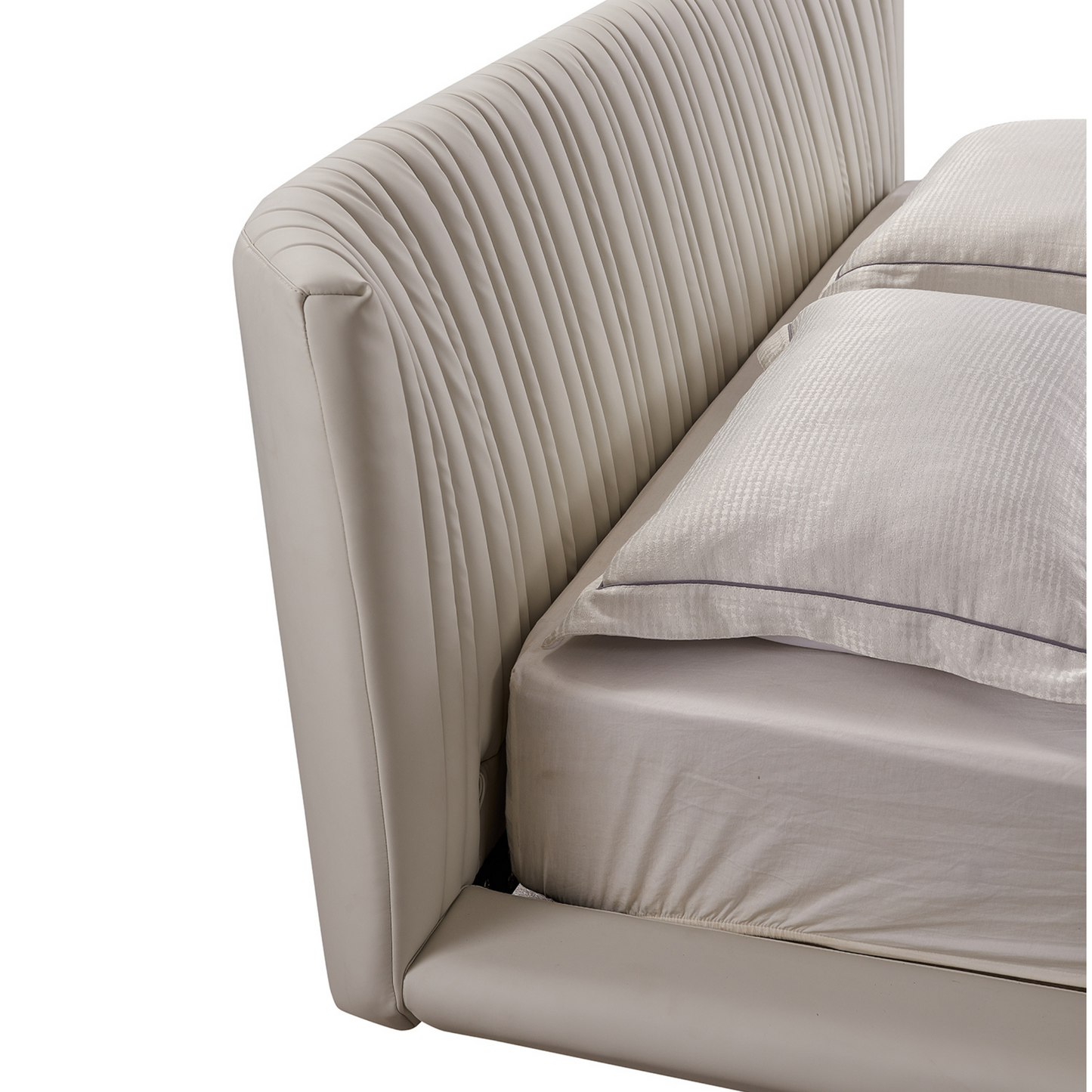 Jamie Bed - White MF Leather