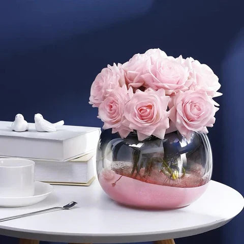 Ethereal Blush Glass Harmony Vase