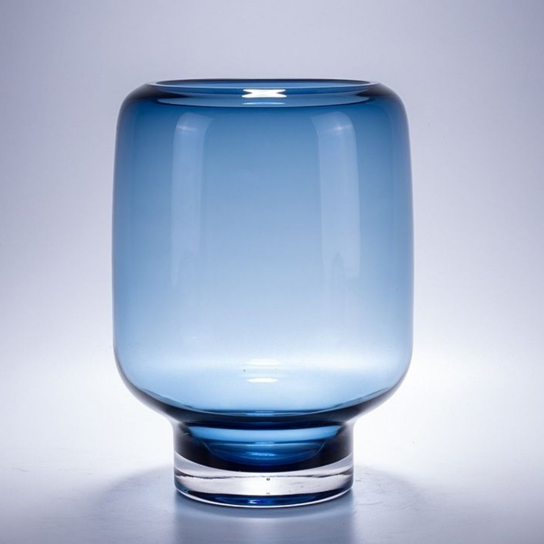 Cerulean Dreams Glass Beauty Vase