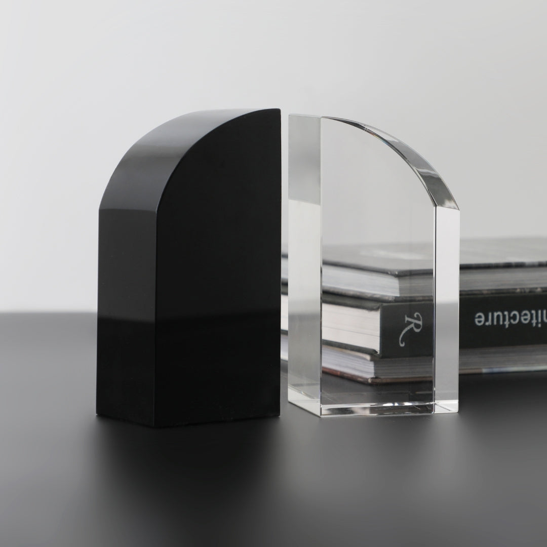 Crystal Clarity Enigma Bookends