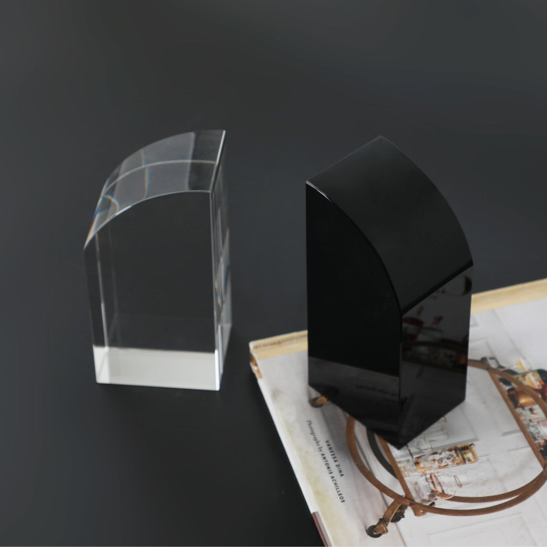 Crystal Clarity Enigma Bookends