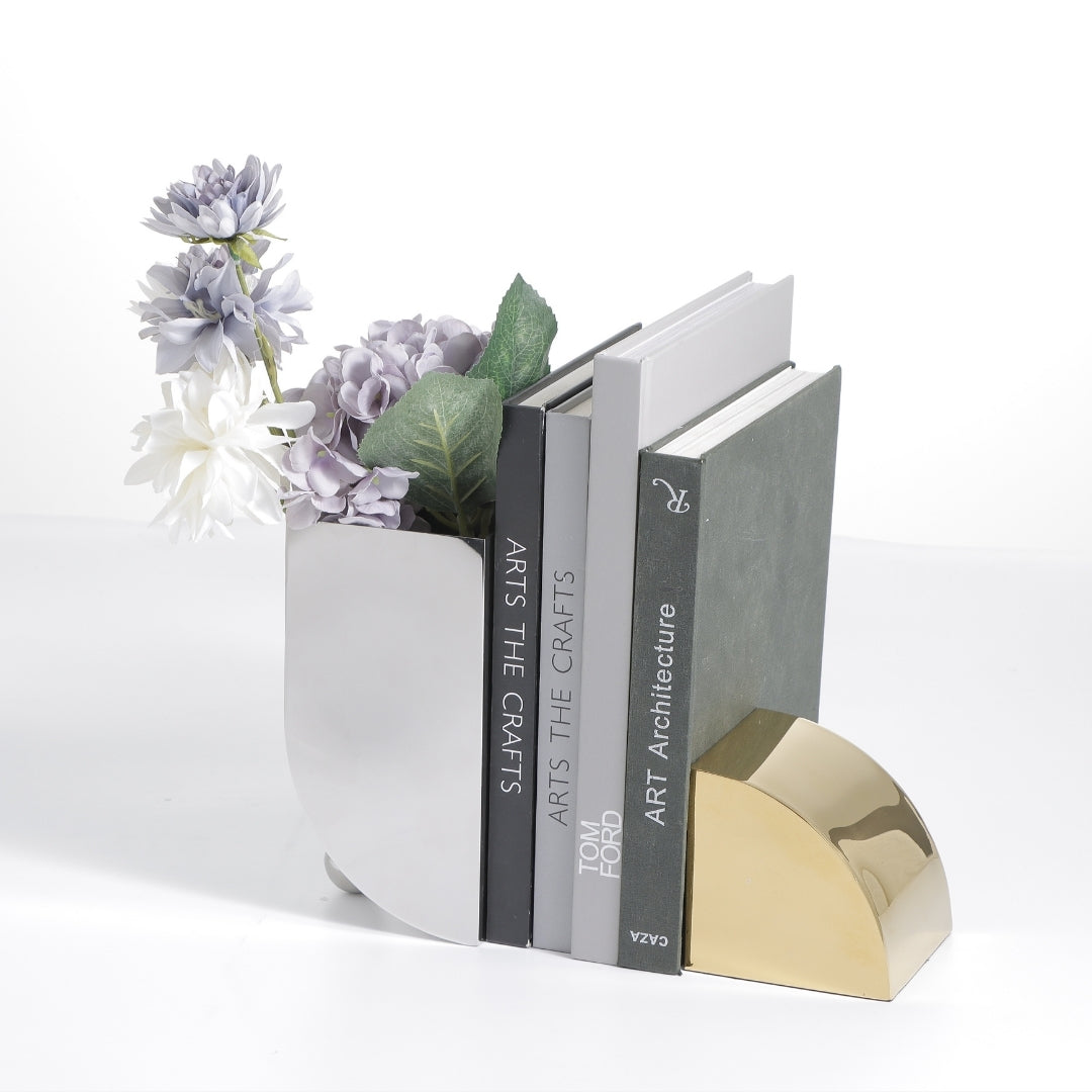 Aurelian Elegance Gilded Bookends