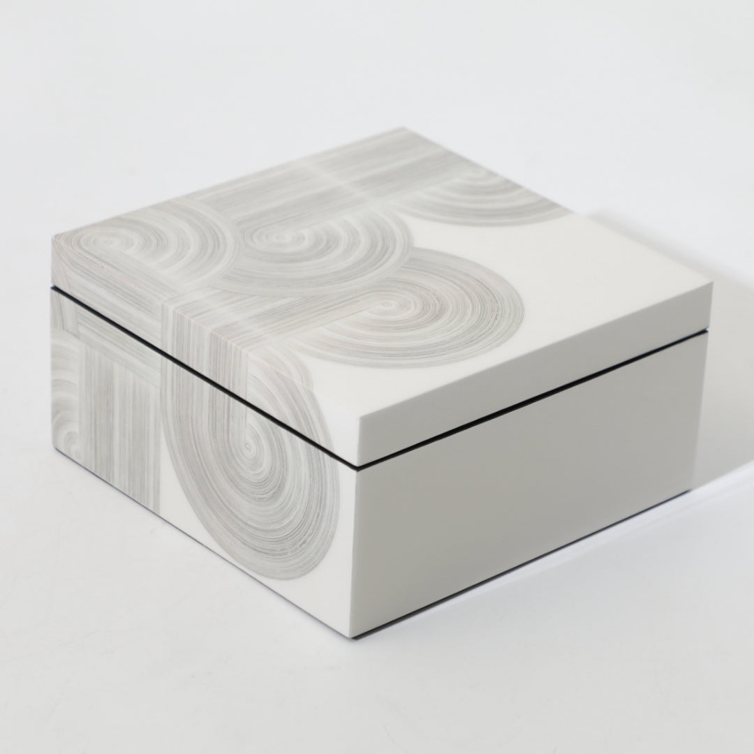 Contemporary White MDF Storage Box