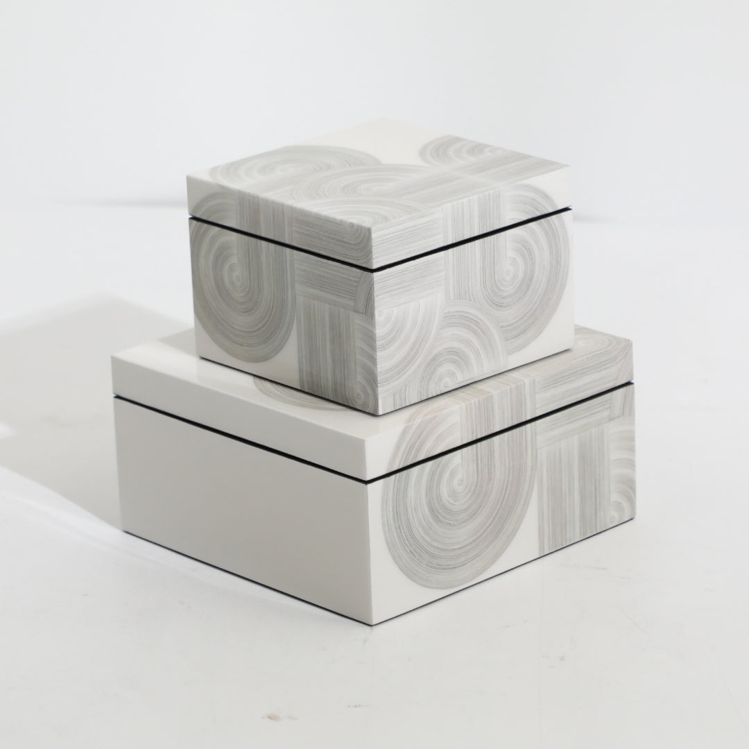Contemporary White MDF Storage Box