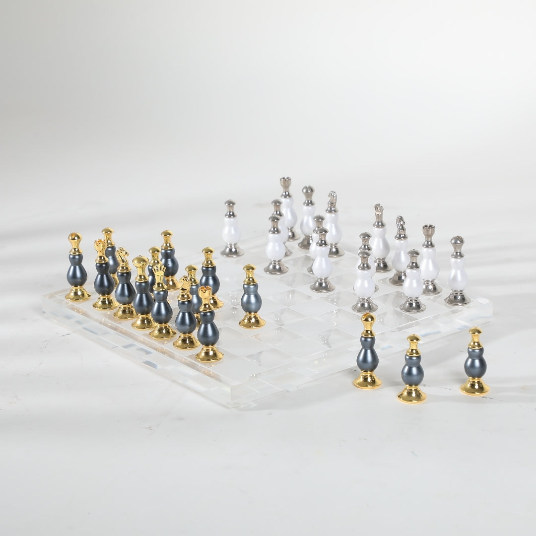 Lustrous Chess The Acrylic & Alloy Chessboard