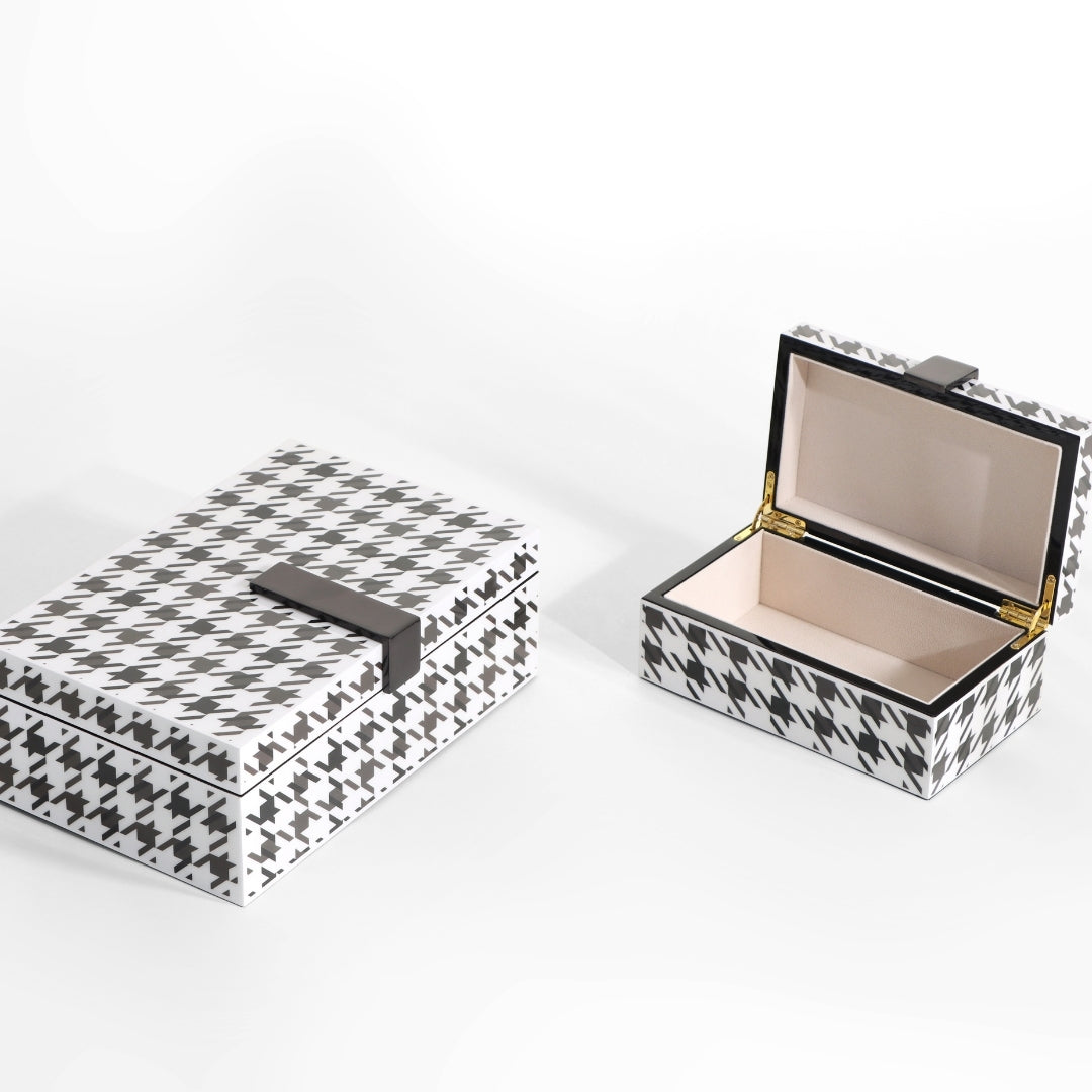 Classic Houndstooth Storage Duo Storage Box
