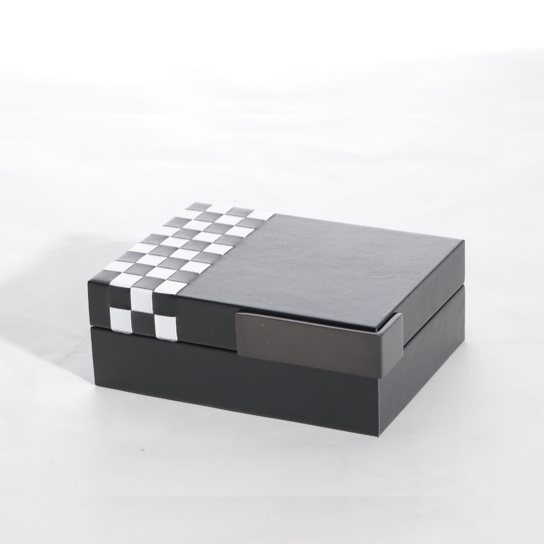 Artistry in Weaving Leather Storage Box