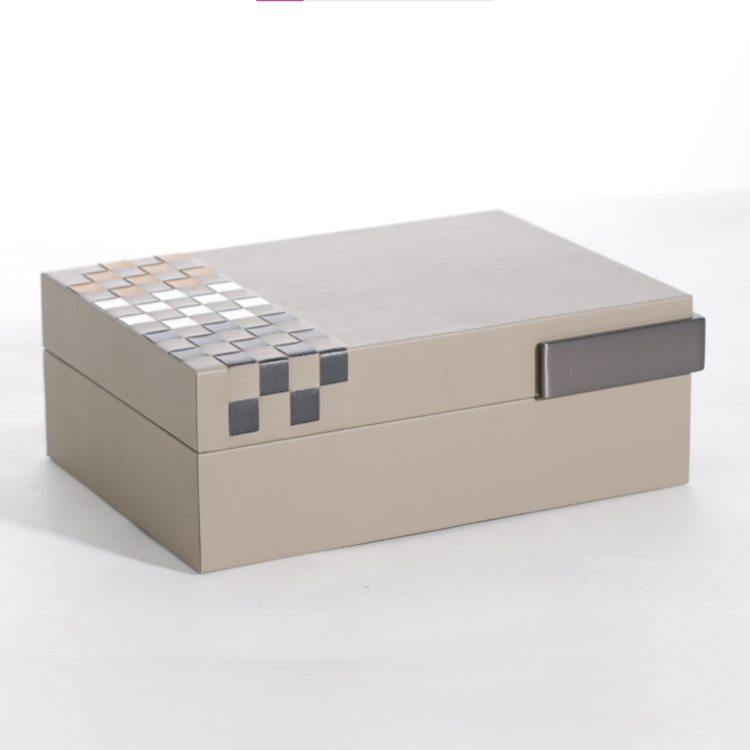 Vibrant Multi-Color Hand-Woven Microfiber Storage Box