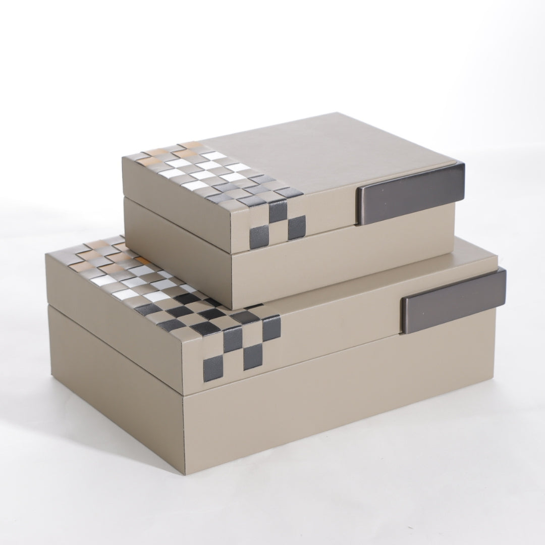 Vibrant Multi-Color Hand-Woven Microfiber Storage Box