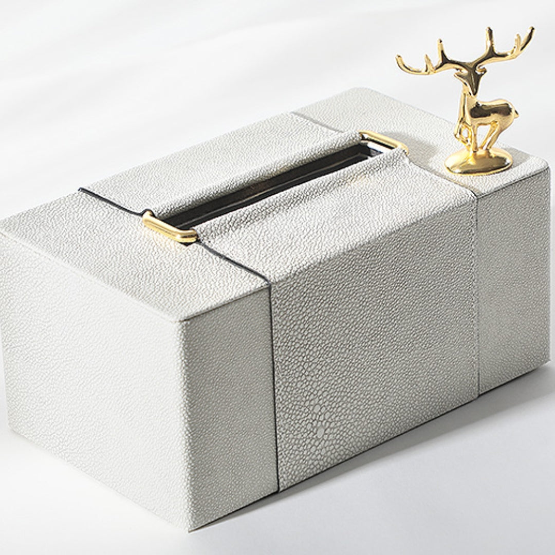 Gilded Reindeer Royale Tissue Holder