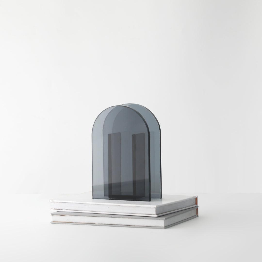 Ebony Radiance Glass Vase