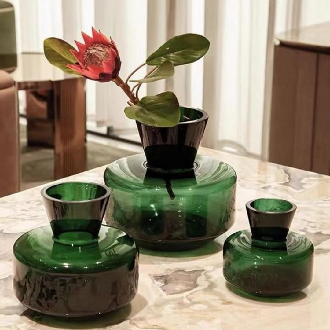 Meadow Symphony Glass Elegance Vase