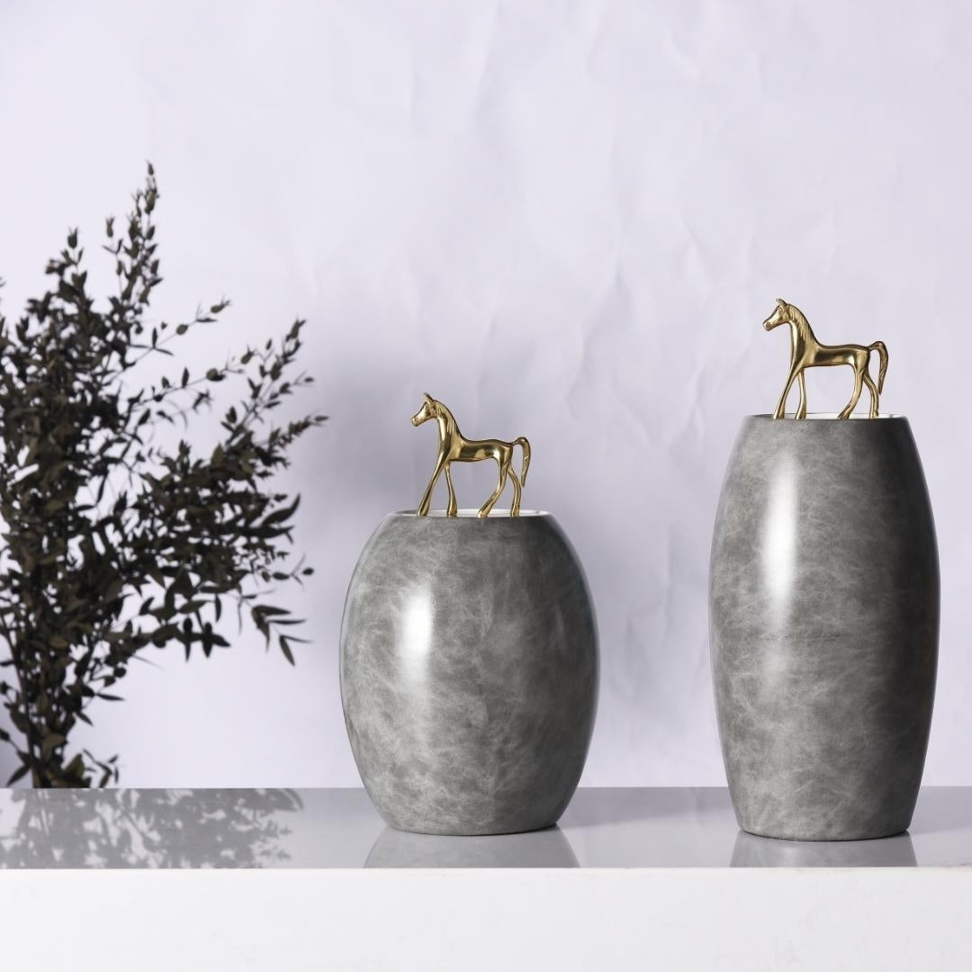 Stallion Crest Ascendant Decorative Vase