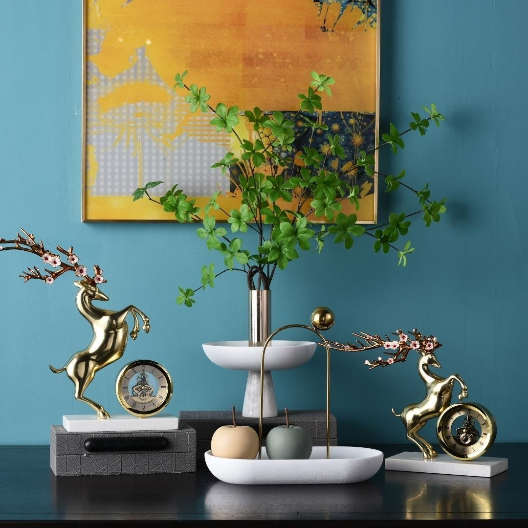 Golden Stallion Timepiece Clock Ornament