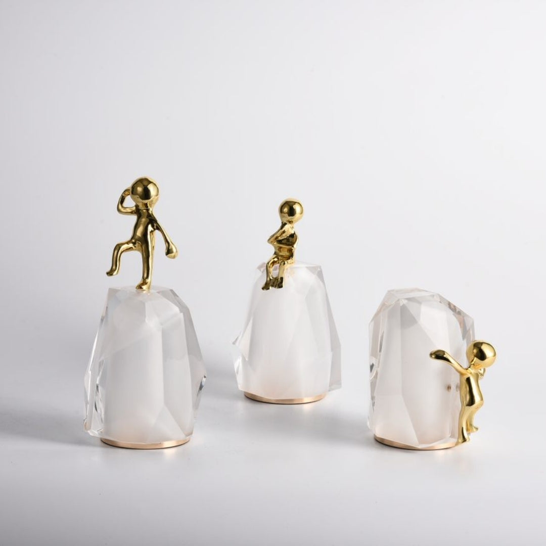 Crystal-Clad Futurist Ornament