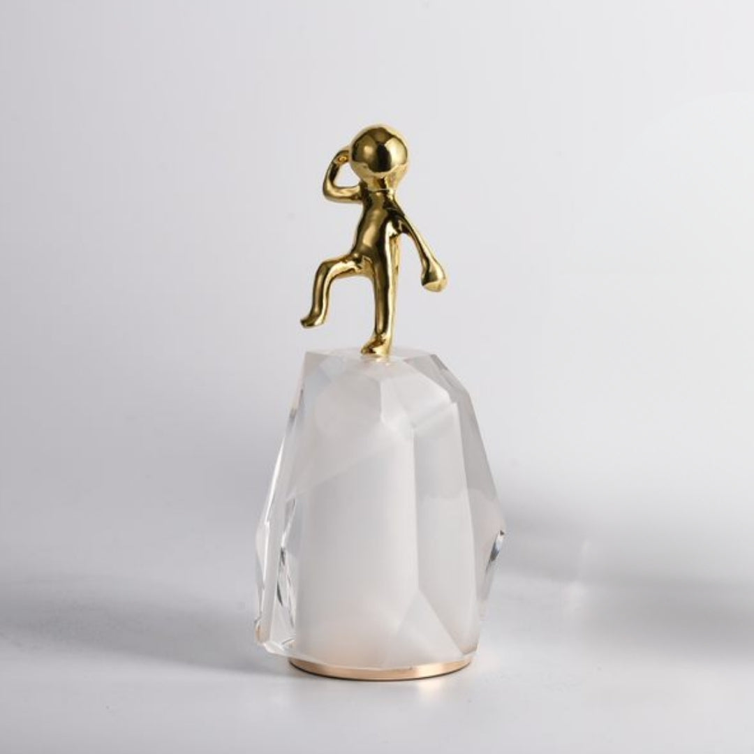 Crystal-Clad Futurist Ornament