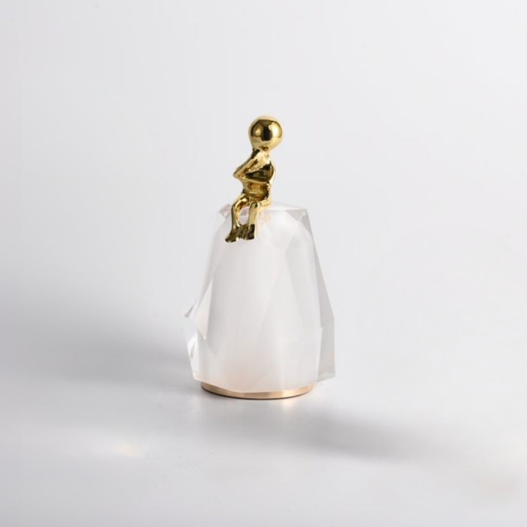 Crystal-Clad Futurist Ornament