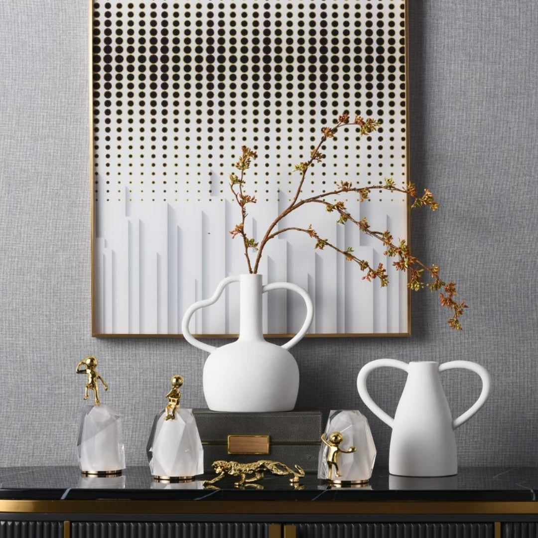 Crystal-Clad Futurist Ornament