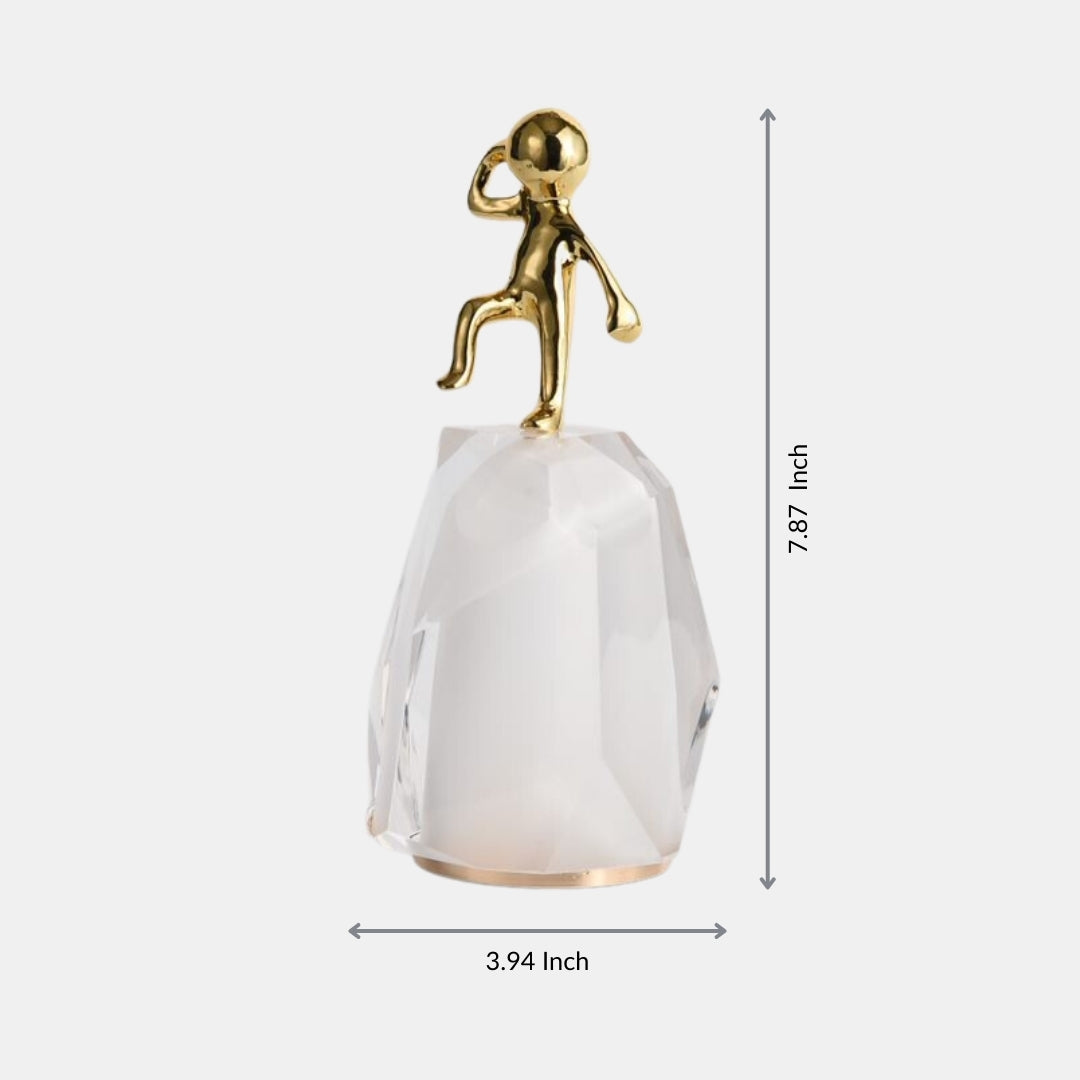 Crystal-Clad Futurist Ornament