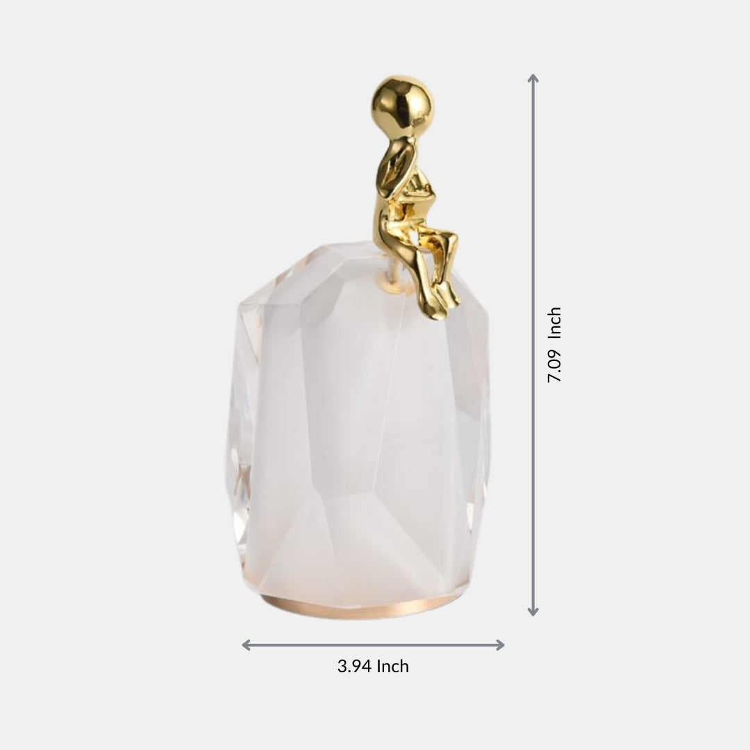 Crystal-Clad Futurist Ornament