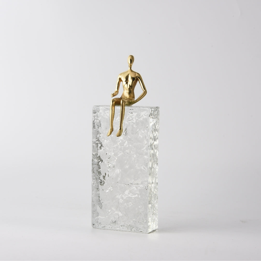 Crystal Setaed Luminary Ornament