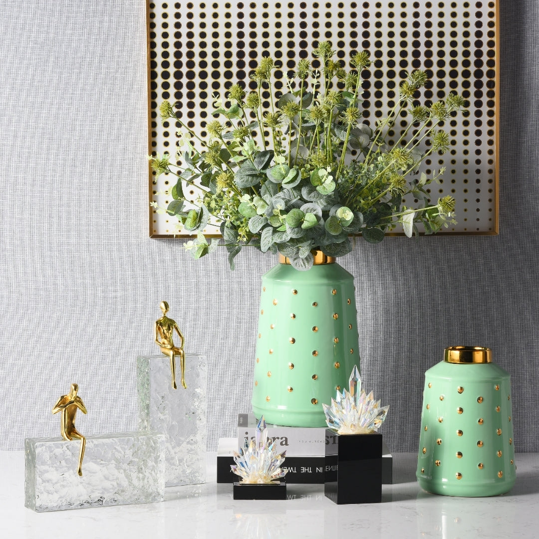 Crystal Setaed Luminary Ornament