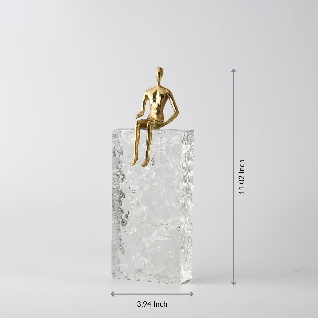 Crystal Setaed Luminary Ornament
