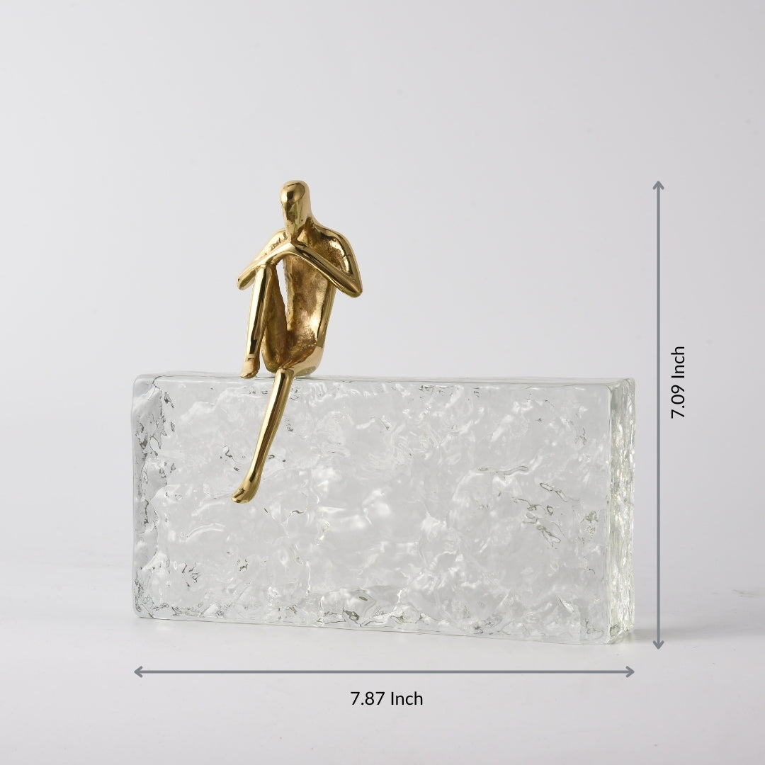 Crystal Setaed Luminary Ornament