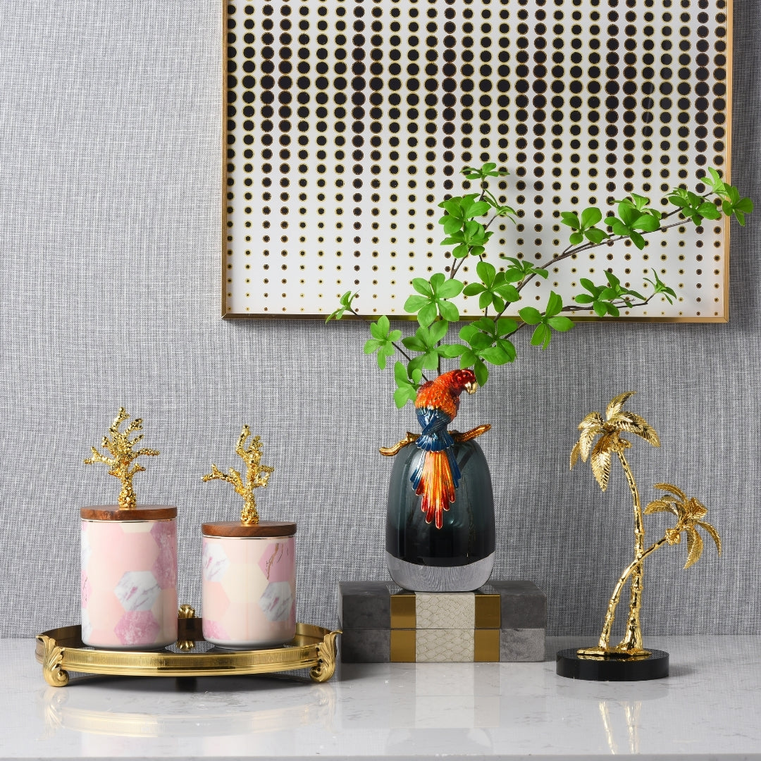 Gilded Oasis Palm Ornament
