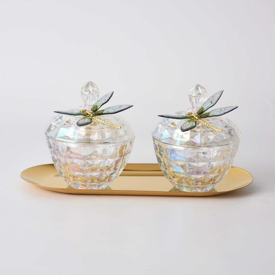 Fluttering Elegance Storage Jar