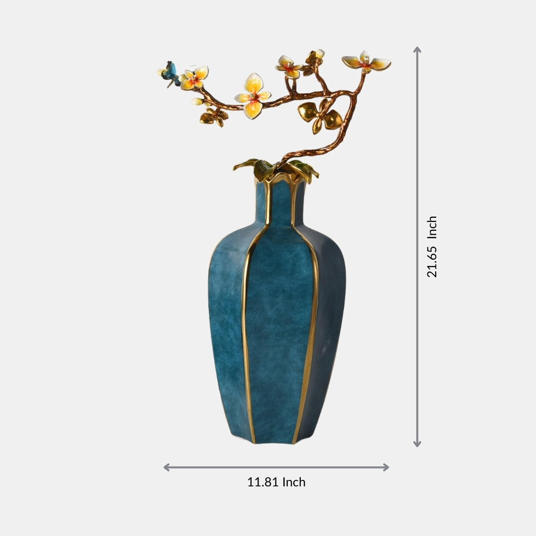 Floral Grandeur Decorative Vase