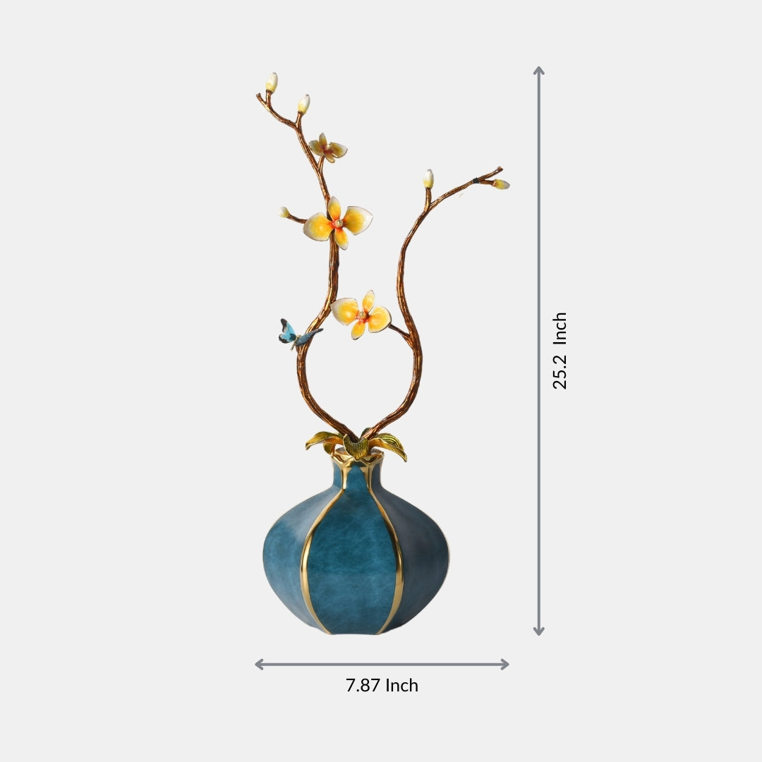 Floral Grandeur Decorative Vase
