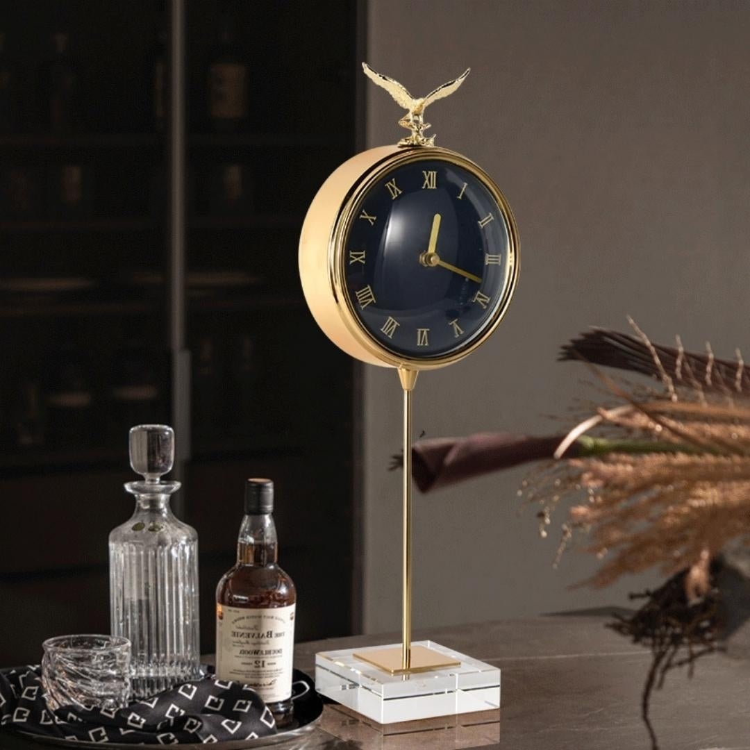 Eagle Regal Timepiece Clock Ornament