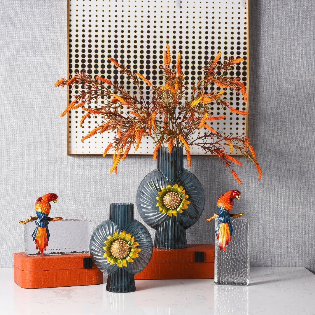 Opaline Petals Flower Vase