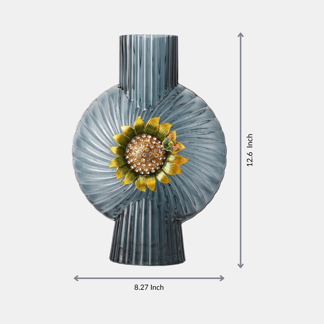 Opaline Petals Flower Vase
