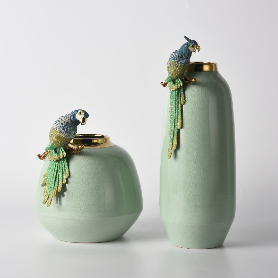 Avian Crest Flower Vase