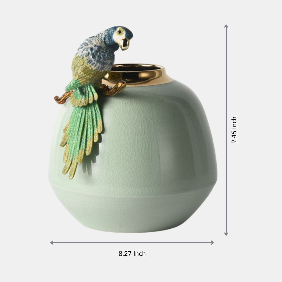 Avian Crest Flower Vase
