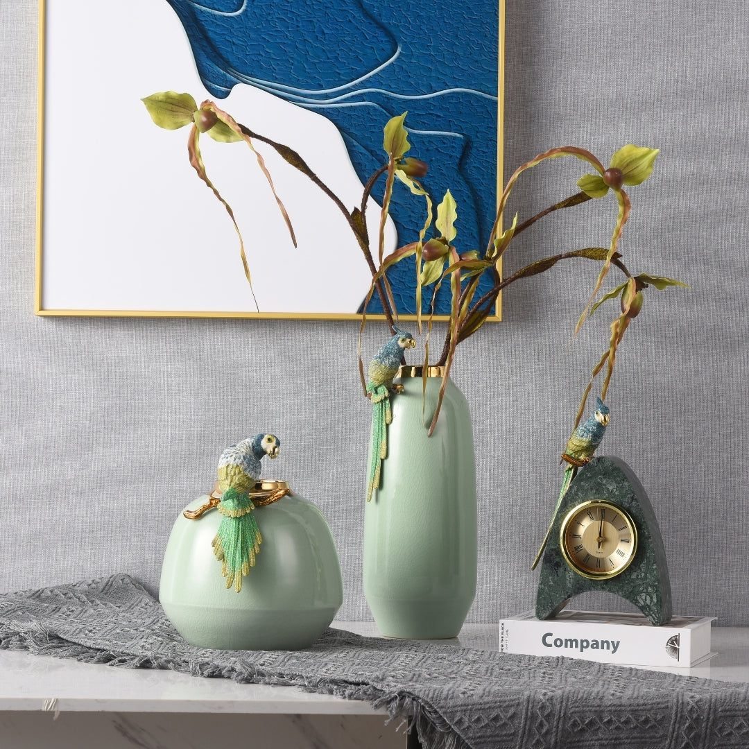 Avian Crest Flower Vase